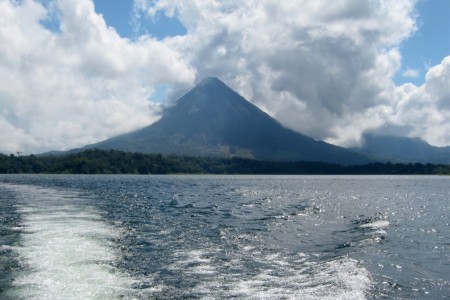 Costa Rica Arenal volcano from the lake